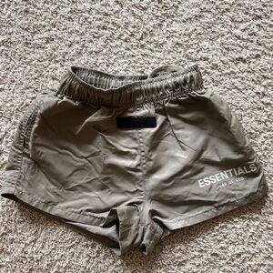 Essentials Women's Athletic Shorts in Tan